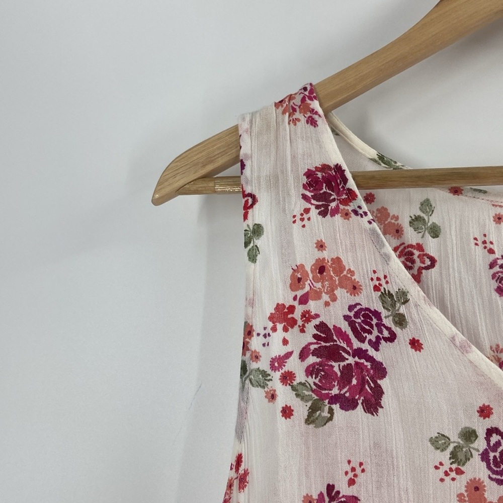 Arizona Jean Company floral tiered flouncy baby doll top large - Picture 5 of 13